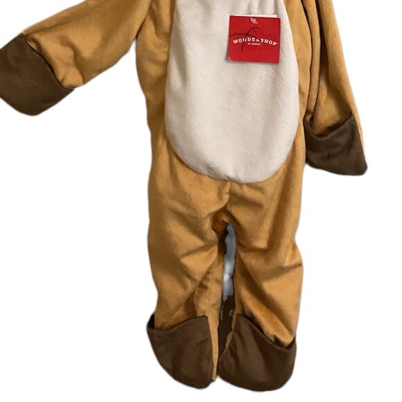 Wondershop Holiday Reindeer 1-Piece Footie Pajama's Size 6-12 M Christmas NWT - Picture 4 of 6